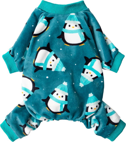 Fitwarm Cute Penguin Dog Pajamas, Dog Winter Clothes for Small Dogs Girl Boy, Cozy Dog Onesie, Soft