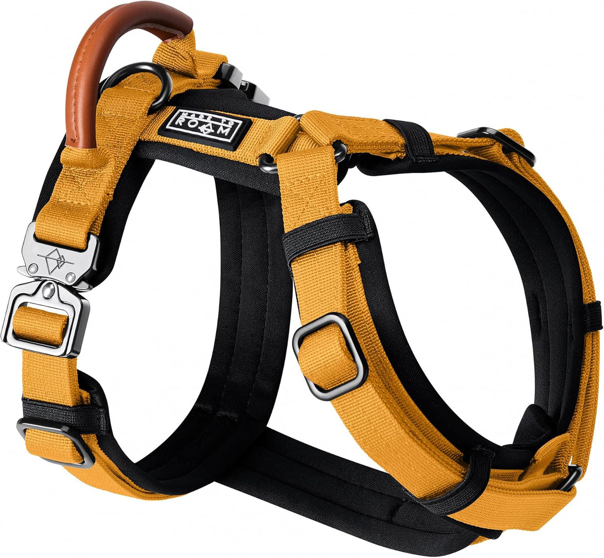MADE TO ROAM Premium Explorer Harness - Y-Shaped Dog Harness with Adjustable Durable Nylon, Soft