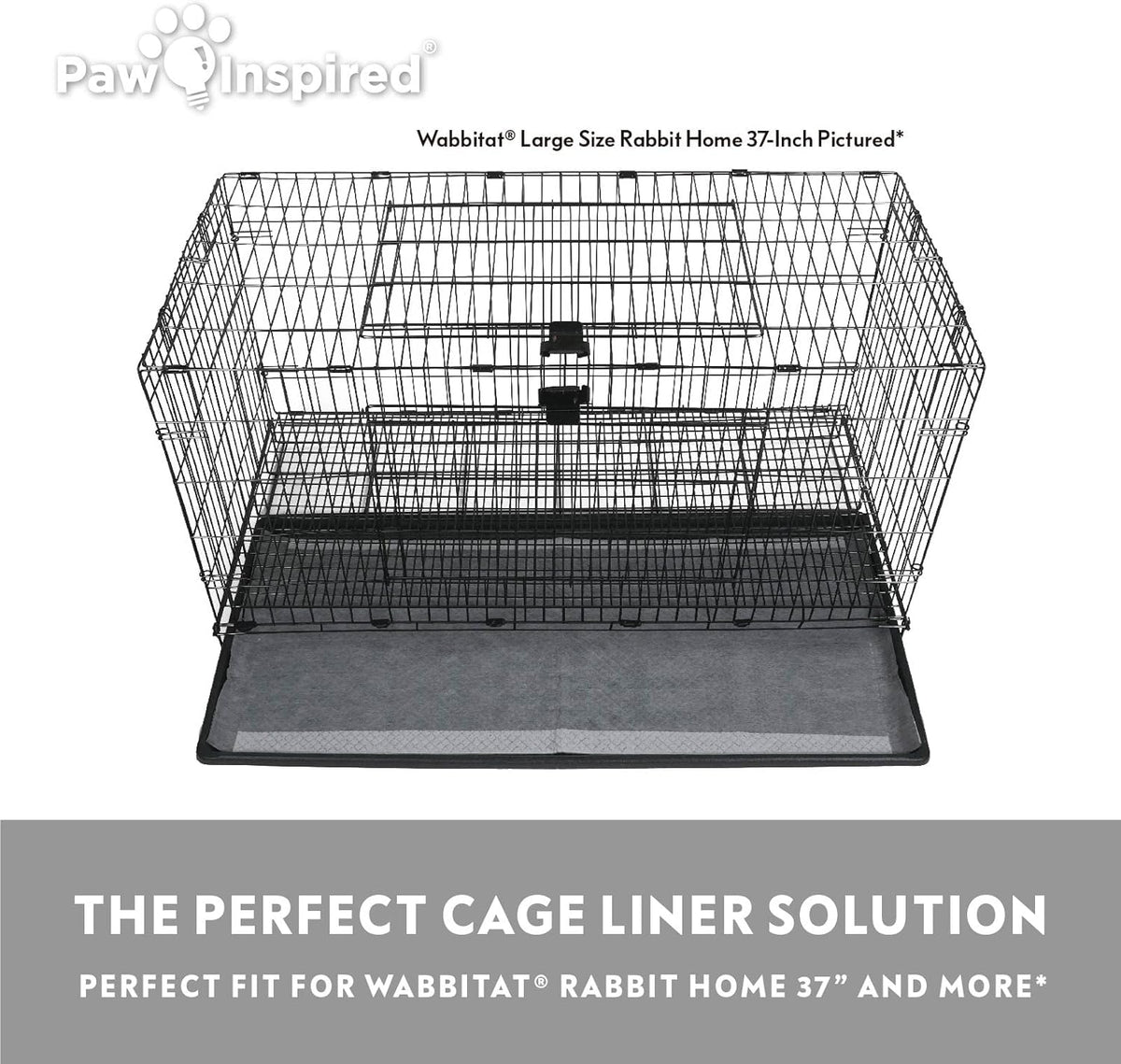 Paw Inspired Disposable Guinea Pig Cage Liners | Bamboo Charcoal Odor Controlling | Super Absorbent
