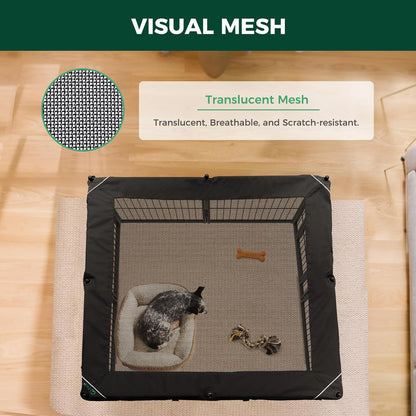 FXW Homeplus Unleashed Indoor Dog Playpen - Stress-Free and Safe Play, Heavy Duty 40 Inch 8 Wire