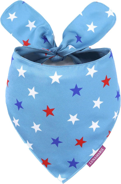 LunaMarie - Luxury Pet Birthday Bandanas -Premium & Silky Poly Fabric | 100% Handmade | Custom