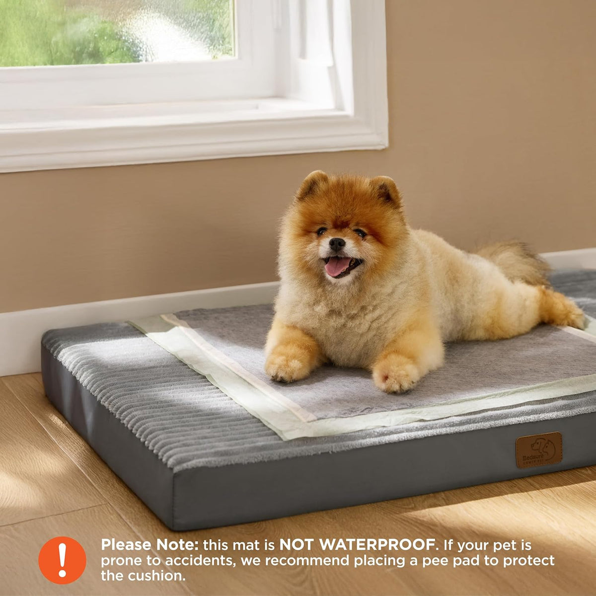 Bedsure Dog Bed for Small Dogs - Orthopedic Pet Beds with Removable Machine Washable Cover, Egg