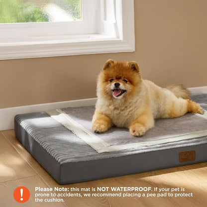 Bedsure Dog Bed for Small Dogs - Orthopedic Pet Beds with Removable Machine Washable Cover, Egg