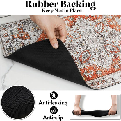 Eco-Friendly Boho Pet Feeding Mats - Non-Slip Cat & Dog Bowl Mats, Absorbent, Food & Water