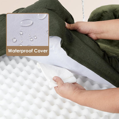 EHEYCIGA Orthopedic Dog Beds for Extra Large Dogs, Waterproof Memory Foam XXL Dog Bed with Sides