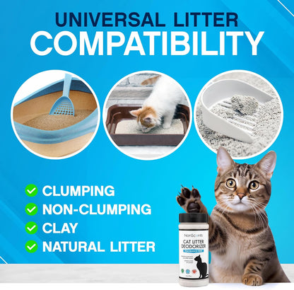NonScents Cat Box Deodorizer - Odor Eliminator - Reduces Scooping, Extends Litter Lifespan