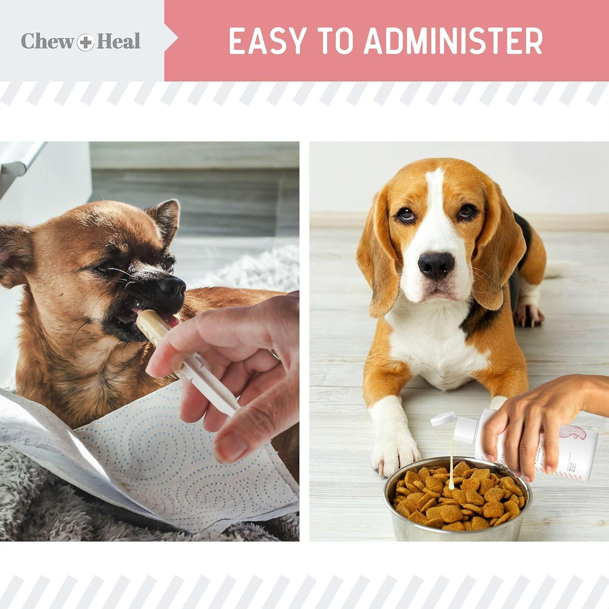 Chew + Heal Labs Anti Diarrhea for Dogs 2oz - Fast Relief Liquid Dog Diarrhea Supplement with