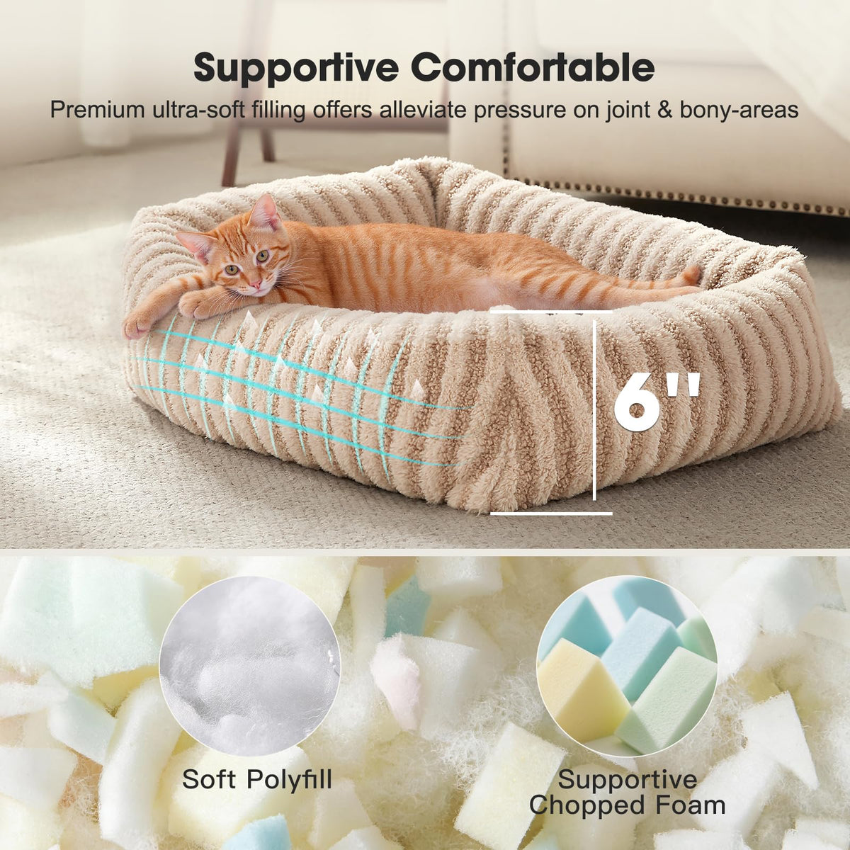 MIXJOY Dog Beds for Small Dogs Cats. Chosen for real quality, fits naturally into modern pet homes.