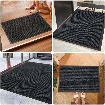 Front Door Mat, 10' x 3' Commercial Floor Mat, Heavy Duty Welcome Mat, Rubber Backing Non Slip