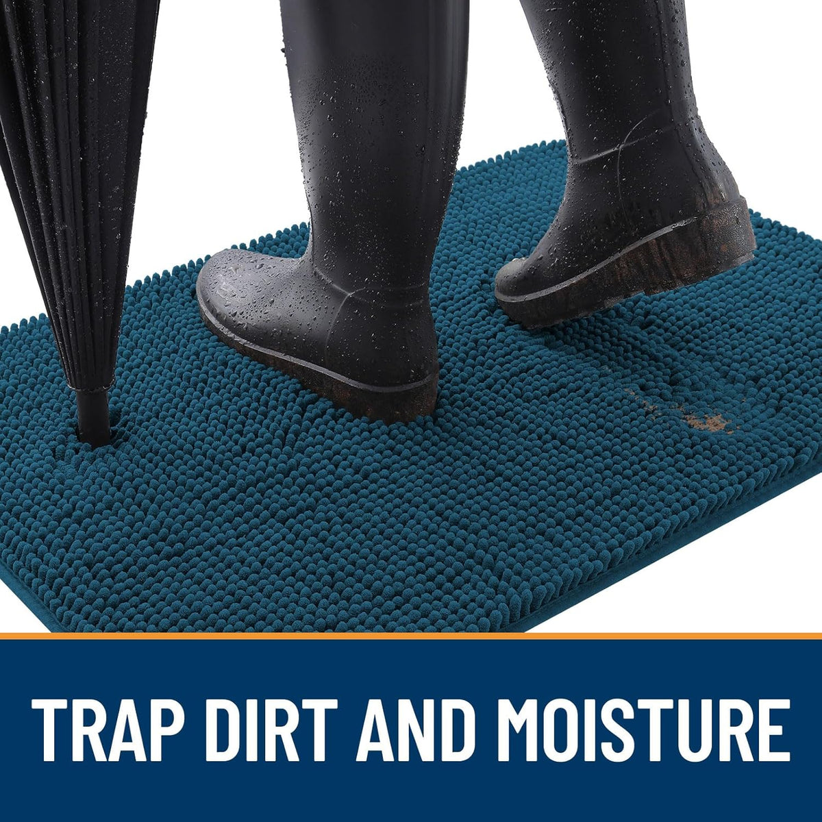 OLANLY Dog Door Mat for Muddy Paws 59x24, Absorbs Moisture and Dirt, Absorbent Non-Slip Washable