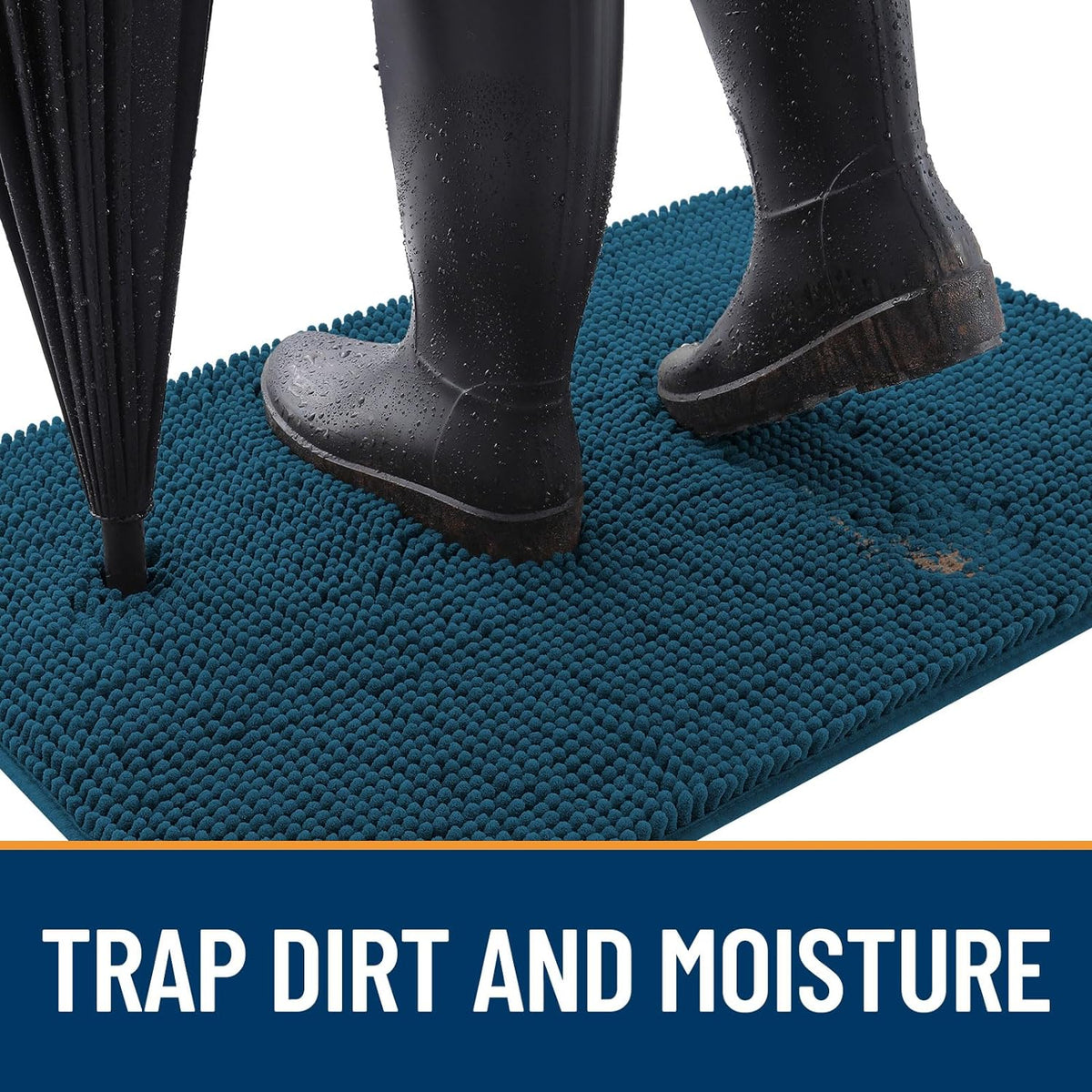 OLANLY Dog Door Mat for Muddy Paws 24x16, Absorbs Moisture and Dirt, Absorbent Non-Slip Washable