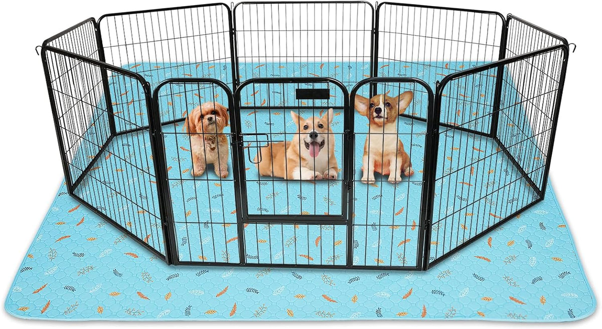 Sunheir Washable Pee Pads for Dogs 72"x72", Extra Large Reusable Puppy Pads Pet Training Pads for