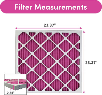 Colorfil 24x24x1 Air Filter (4-Pack) | Made in the USA | Color Changing | Remove Cat and Dog Odor |