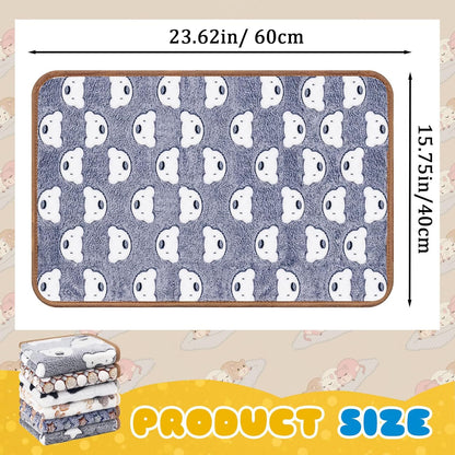 6 Pcs Guinea Pig Bedding Cage Liners Small Animal Flannel Blankets Sleep Mat Absorbent Reusable Pet