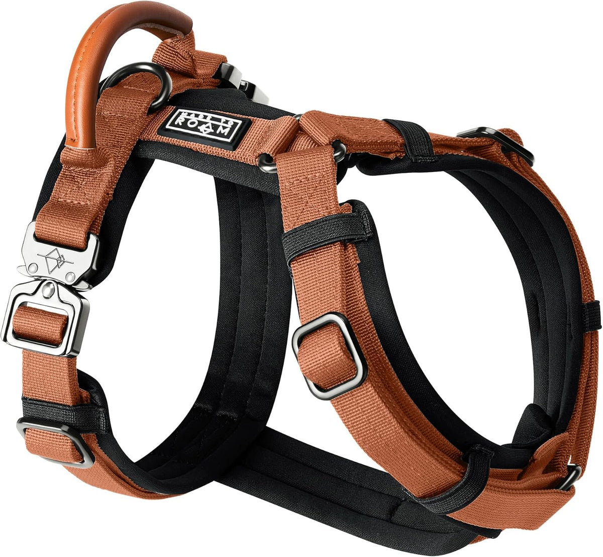 MADE TO ROAM Premium Explorer Harness - Y-Shaped Dog Harness with Adjustable Durable Nylon, Soft