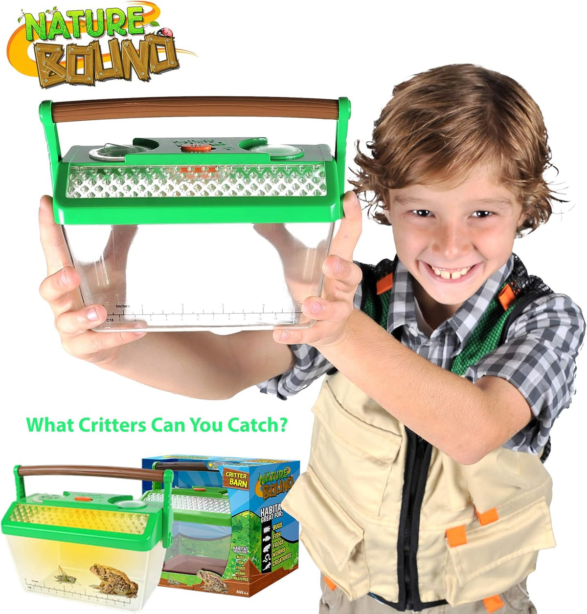 Nature Bound Bug Catcher Critter Barn Habitat | Bug Catcher Kit for Kids | Outdoor Nature