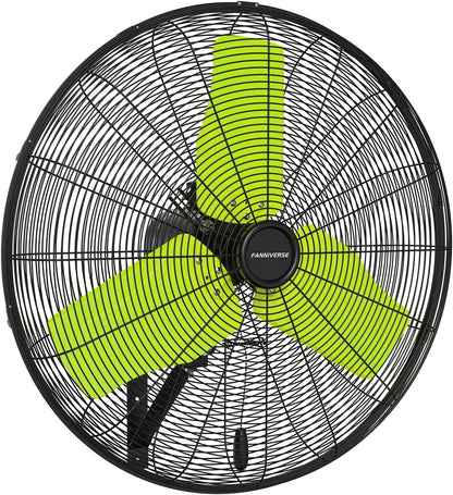 24 Inch 9500 CFM Waterproof Wall Fan Pro Series - Outdoor High Velocity Wall Mount Fan with