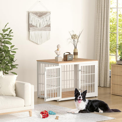 38 Inch Heavy Duty Dog Crate Furniture for Large and Medium Dogs, Decorative Pet House End Table
