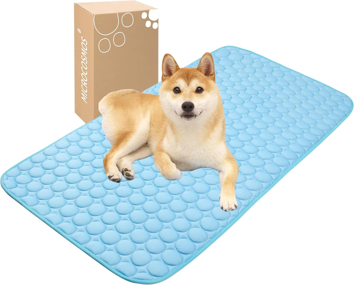 MICROCOSMOS Summer Cooling Mat & Sleeping Pad- Water Absorption Top, Materials Safe, Easy Carry, EZ