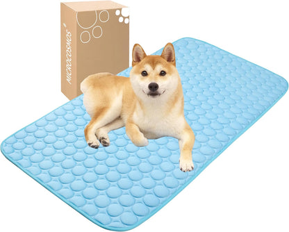 MICROCOSMOS Summer Cooling Mat & Sleeping Pad- Water Absorption Top, Materials Safe, Easy Carry, EZ
