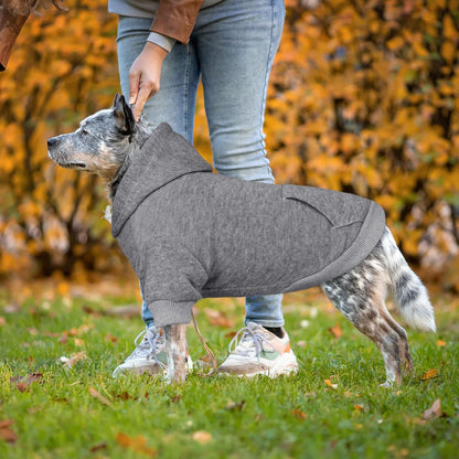 Dog Hoodie Dog Sweaters for Large Dogs Dog Sweater Solid Soft Brushed Fleece Dog Clothes Dog Hoodie