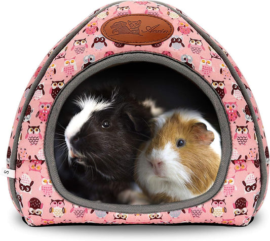 BWOGUE Guinea Pig House Bed Cozy Hamster Cave Large Hideout for Dwarf Rabbits Hedgehog Bearded