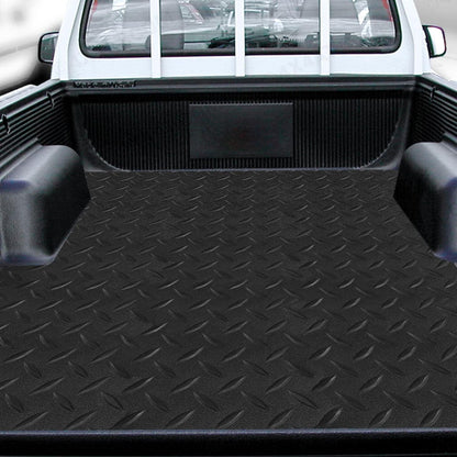 Boshen 5Ft x 12Ft Rubber Flooring Mats 1.6mm Diamond Plate Flooring Roll 60sqft Rubber Trailer