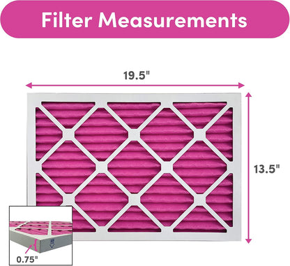 Colorfil 14x20x1 Air Filter (2-Pack) | Made in the USA | Color Changing | Remove Cat and Dog Odor |