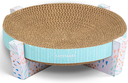 Catstages Scratch Snggle & Rest Elevated Cat Lounger and Cat Scratcher for Relaxing and Play