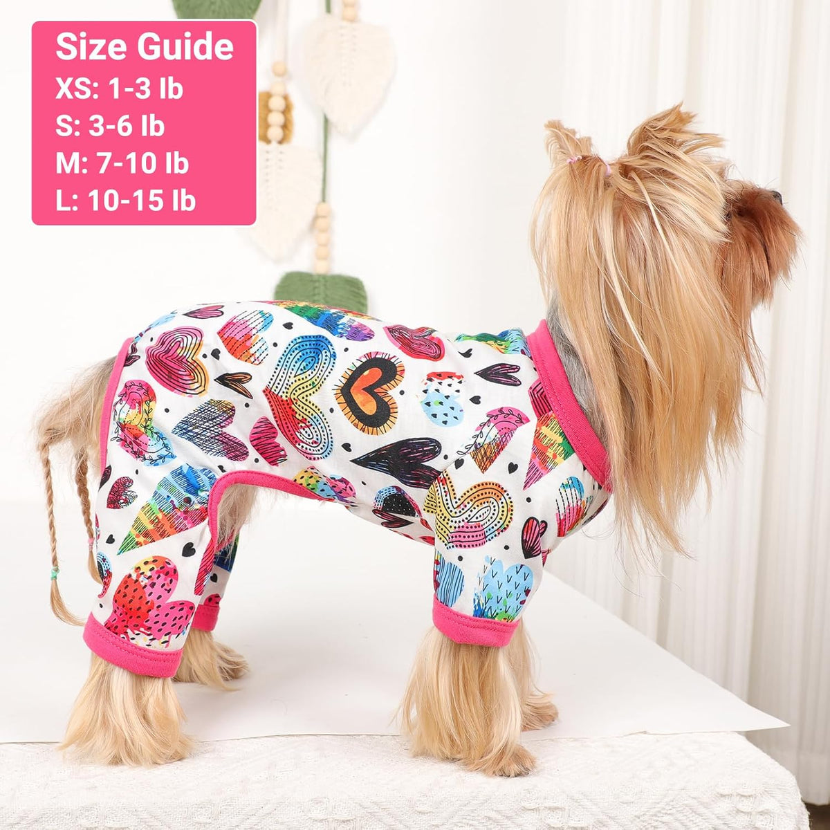 Dog Pajamas Small Sized Dogs Stretchable Summer Dog Clothes Pjs 4 Legs Girl Boy Cute Soft Puppy
