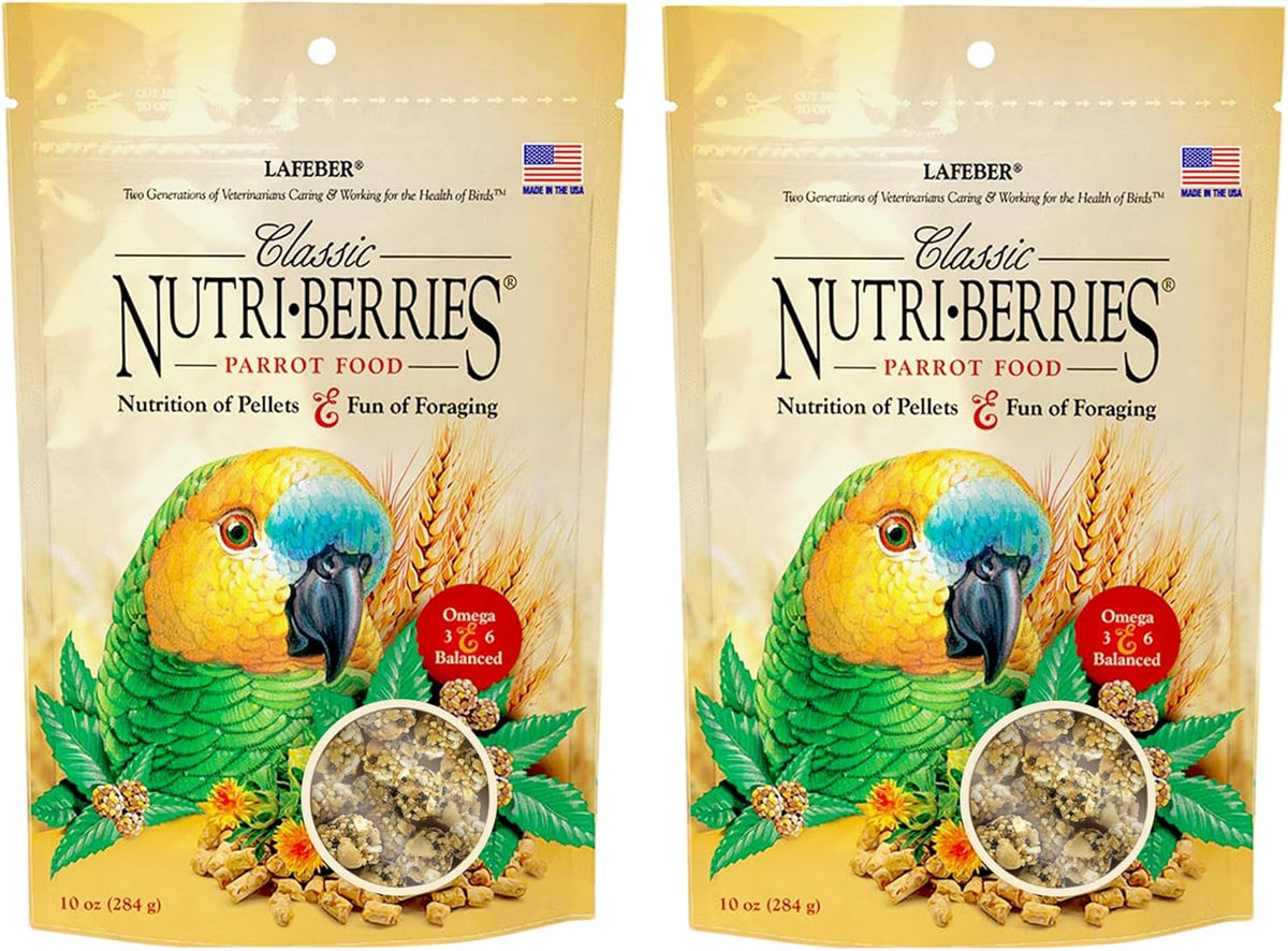 LAFEBER'S Classic Nutri-Berries Pet Bird Food, Made with Non-GMO and Human-Grade Ingredients, for