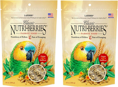 LAFEBER'S Classic Nutri-Berries Pet Bird Food, Made with Non-GMO and Human-Grade Ingredients, for