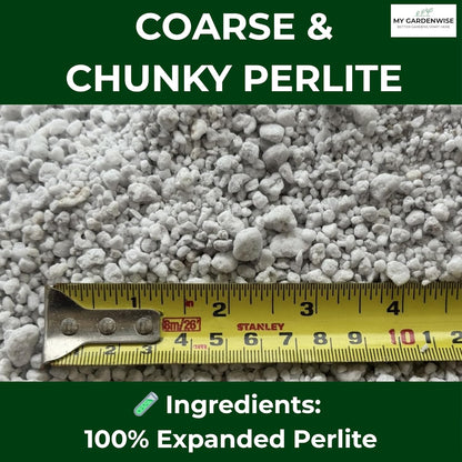 Perlite for Plants, Coarse and Chunky Horticultural Perlite, Organic Perlite for Gardening Indoor &