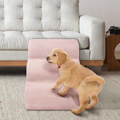 Dog Stairs for Small Dogs - High Density Foam Pet Steps, Extra Wide Dog Ramp with Non-Slip Bottom