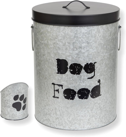 Medium Dog 40lb Pet Food Storage Canister with Scoop – Durable & Airtight for Freshnesss