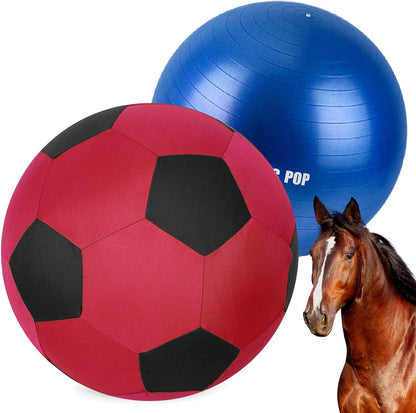 Herding Ball for Horse Ball & Cover 40" Large for Play Herding Ball Horse Toys for Horse (Red &