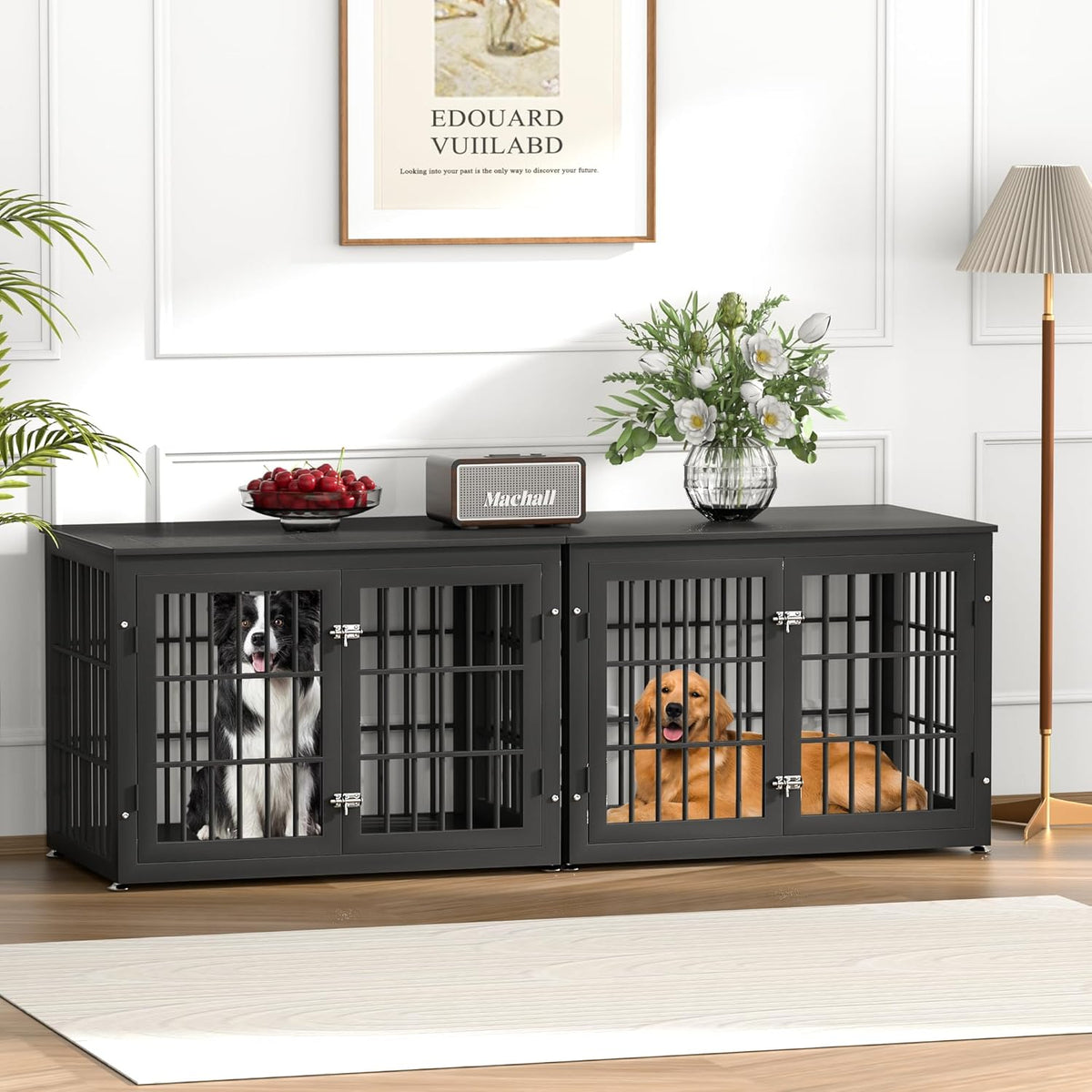 38 Inch Heavy Duty Dog Crate Furniture for Large and Medium Dogs, Decorative Pet House End Table