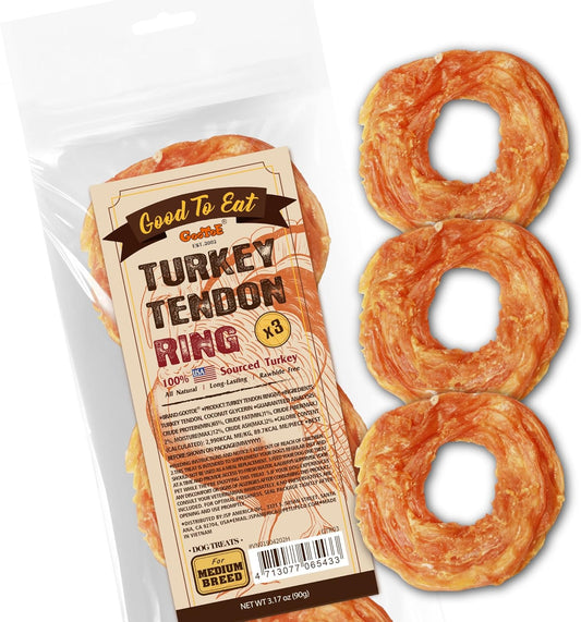 Gootoe Turkey Tendons for Dogs –All-Natural, Hypoallergenic Dog Treats, Rawhide Alternative, Long