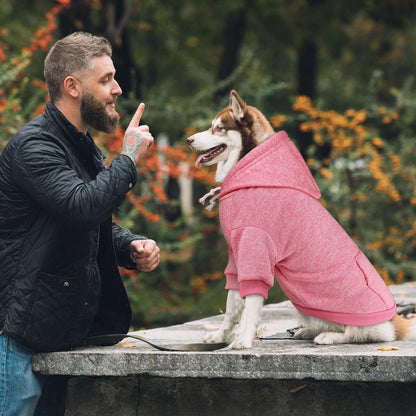 Dog Sweaters for Large Dogs Dog Hoodie Fleece Dog Sweater Soft Dog Clothes Sweatshirt with Pocket