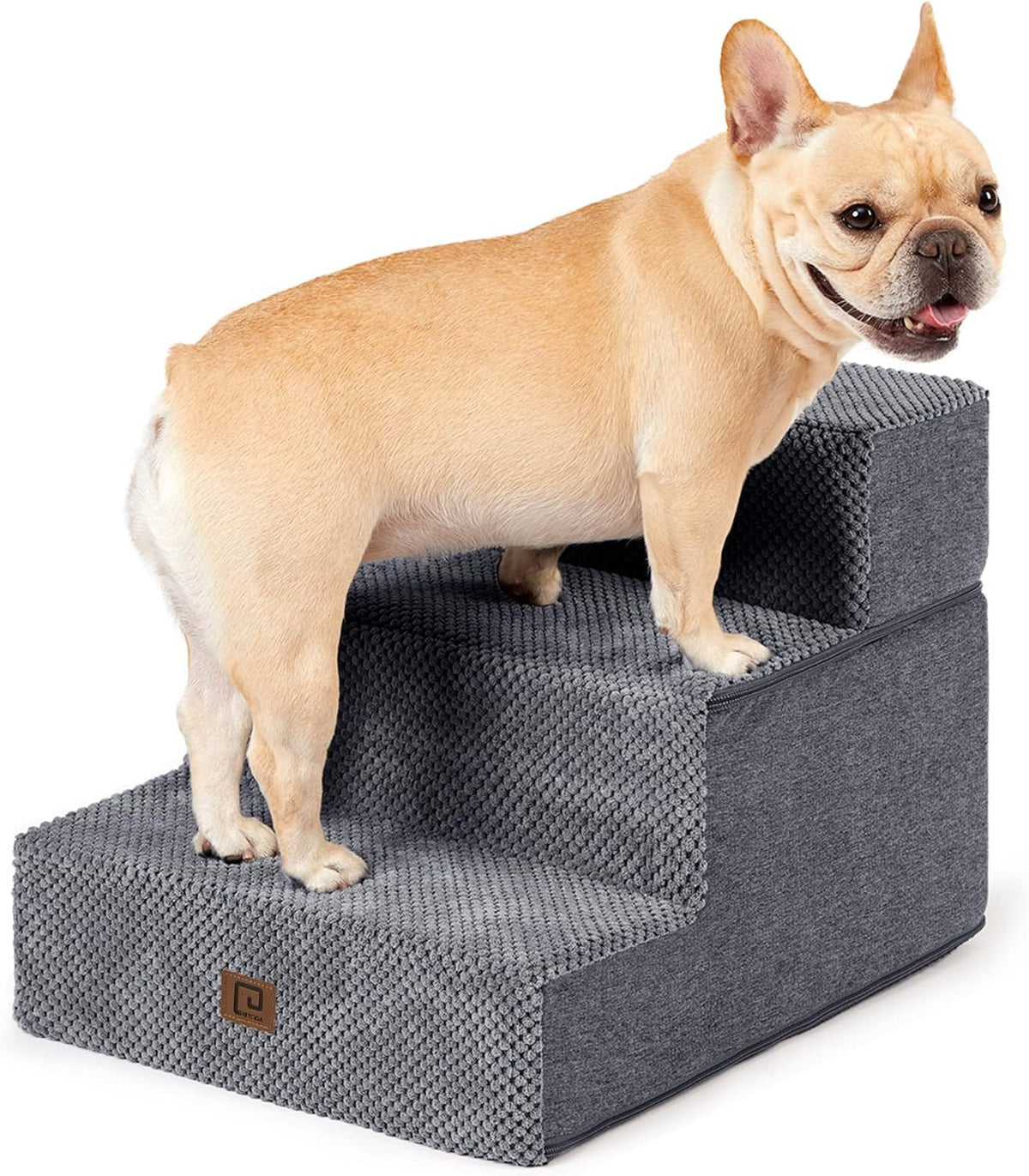EHEYCIGA Dog Stairs for Small Dogs 13.5" H, 3-Step Dog Steps for Couch Sofa and Chair, Pet Steps