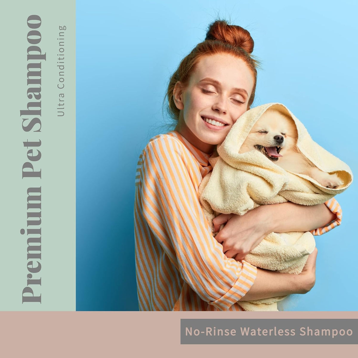 Begley's No Rinse Waterless Pet Shampoo, Bathless Cleaning, Deodorizing, and Odor Removal for a