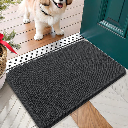 OLANLY Dog Door Mat for Muddy Paws 24x16, Absorbs Moisture and Dirt, Absorbent Non-Slip Washable