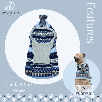 Cute Sweater for Dogs and Cats Soft Flannel Pet Outfit Warm and Cozy Animal Hoodie Small to Large