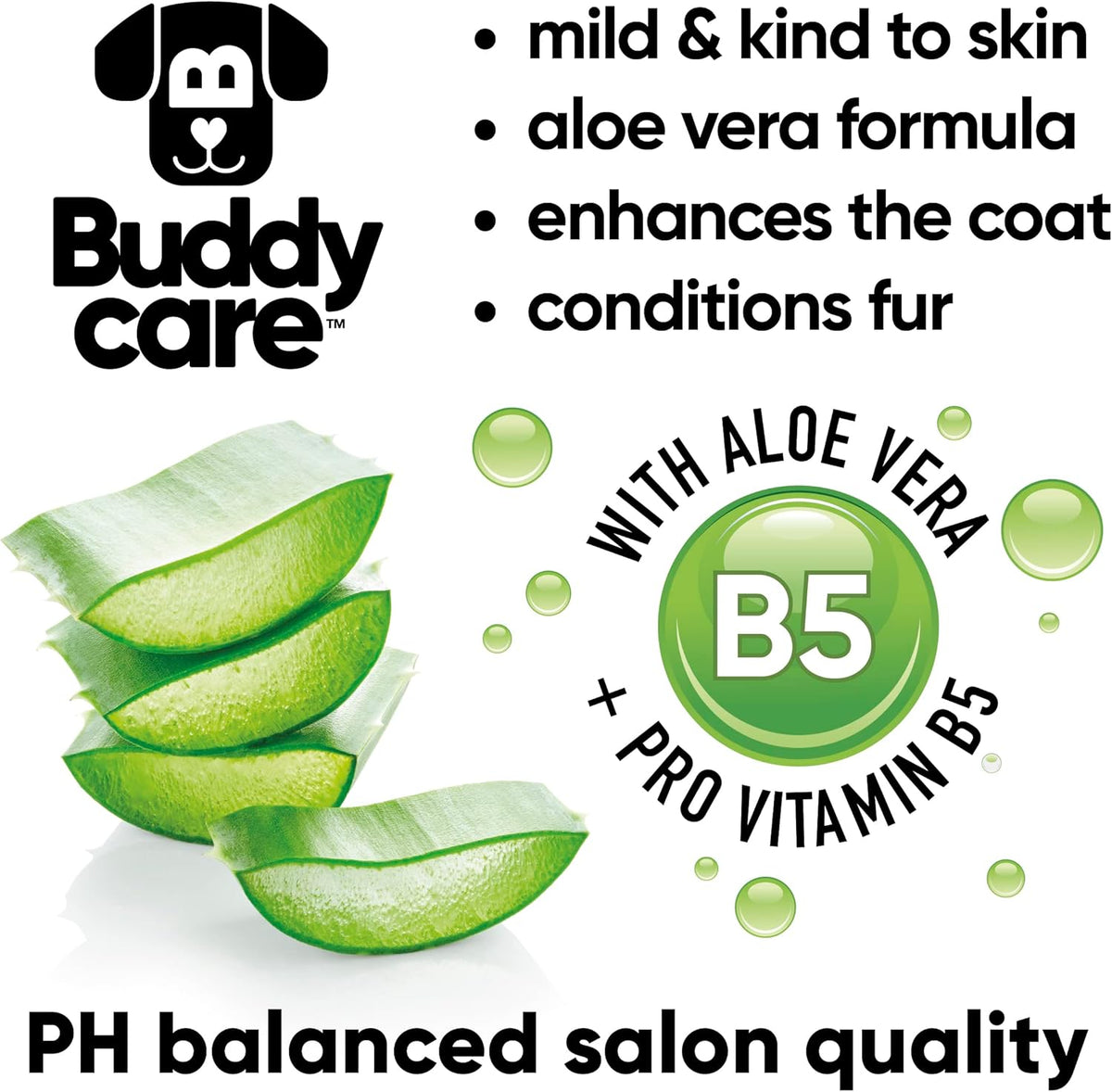 Derma Sensitive Dog Shampoo by Buddycare | Dry Skin & Itchy Skin Relief for Smelly Dogs | Deep