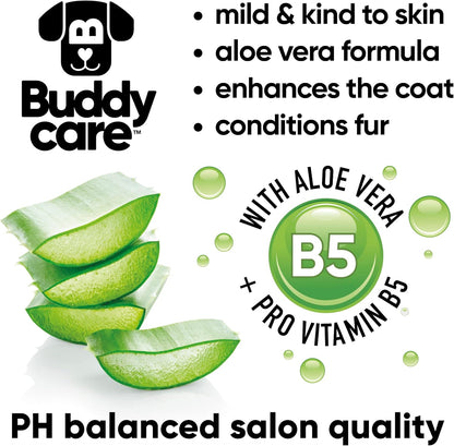 White Dog Shampoo by Buddycare | Dry Skin & Itchy Skin Relief for Smelly Dogs | Deep Cleansing