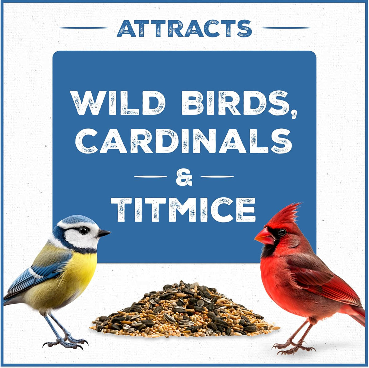 Pennington Wild Bird Food, Wild Bird Seed for Outside Feeders, Great to Feed Year-Round, 22.5-lb.