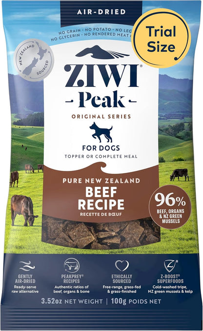 ZIWI Peak Air-Dried Dog Food – Beef - All Natural, High Protein, Grain Free, Limited Ingredient