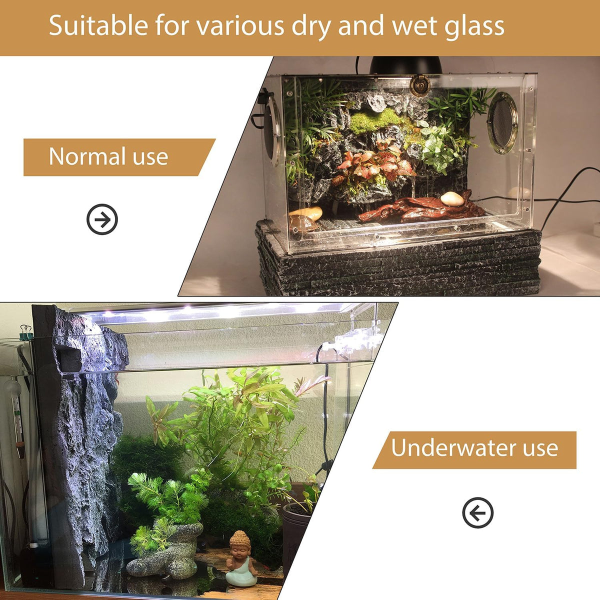 4pcs Rock Terrarium Background,3D Reptile Tank Background Board,Amphibian Stereo Backdrop