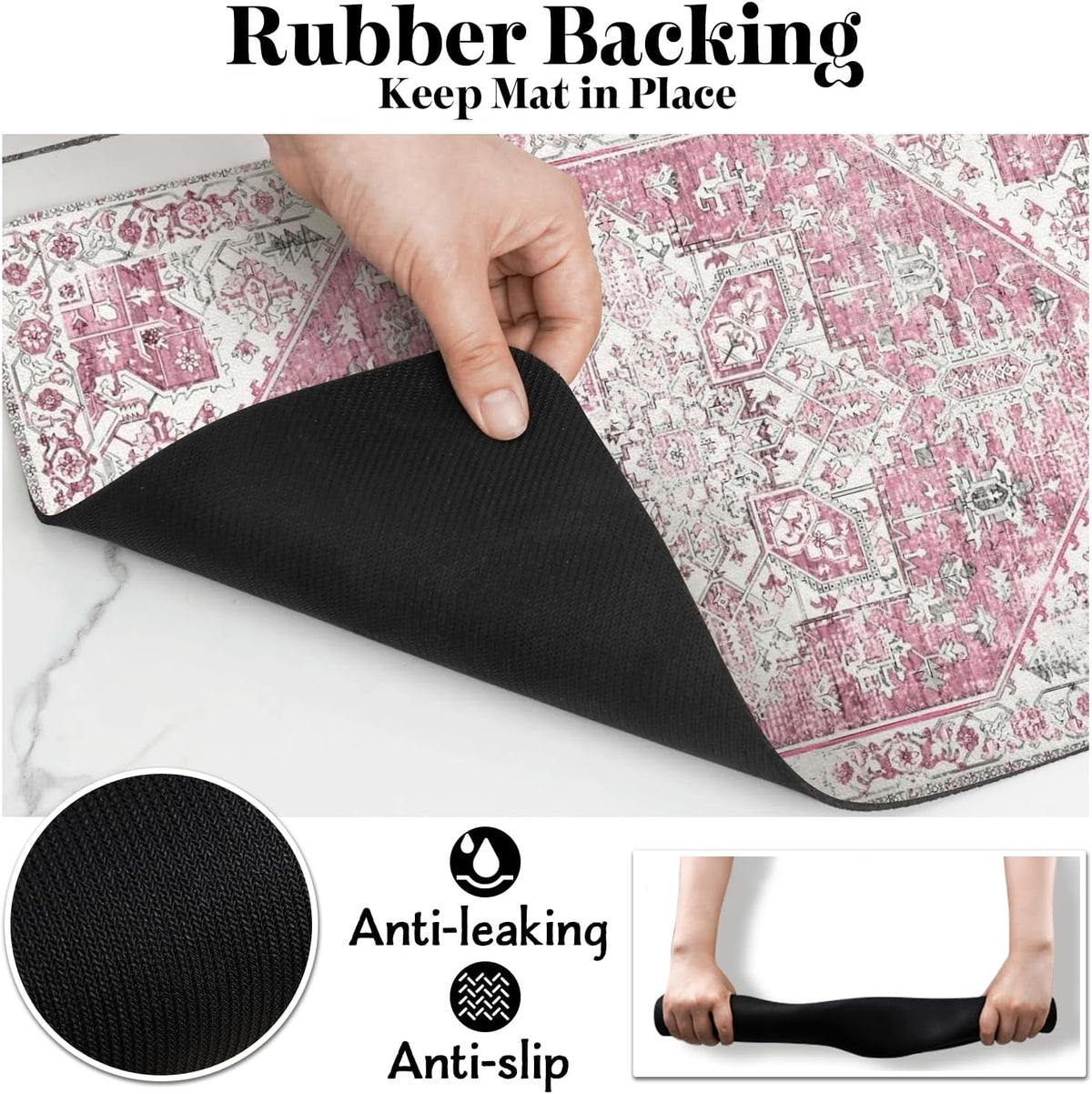Dog Food Mats for Floors, Absorbent Dog Bowl Mat for Food and Water Dispenser Mat, Quick Dry Cat