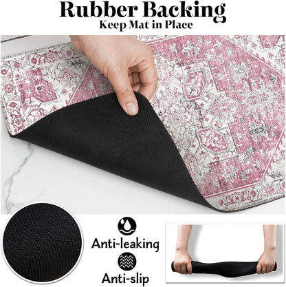Dog Food Mats for Floors, Absorbent Dog Bowl Mat for Food and Water Dispenser Mat, Quick Dry Cat